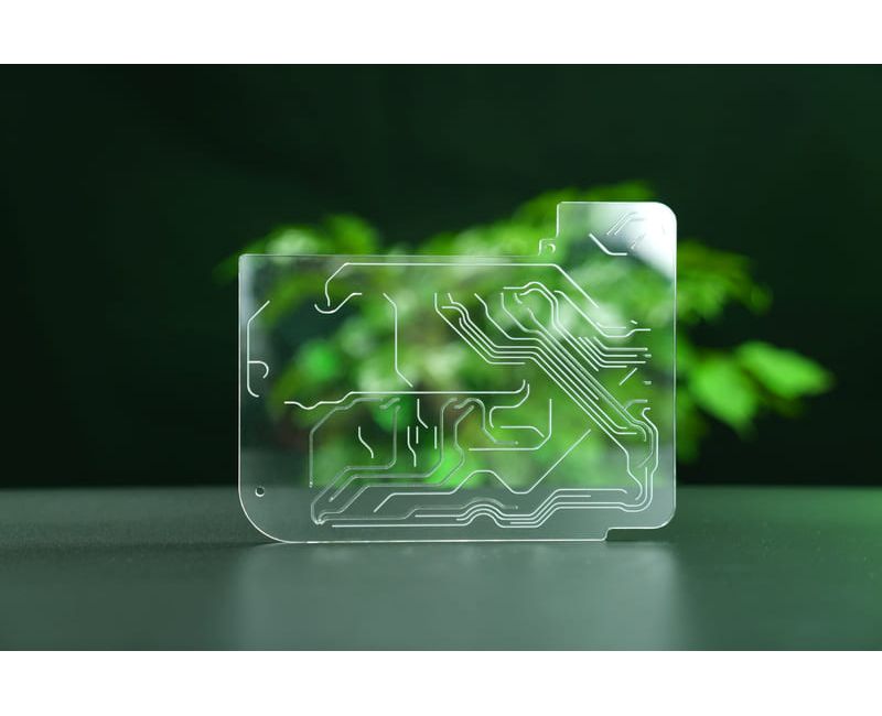 Chips microfluídicos acrílicos personalizados, piezas de PMMA - Micro-01