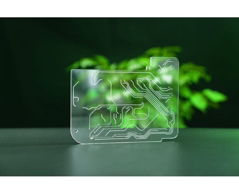 Chips microfluídicos acrílicos personalizados, piezas de PMMA - Micro-01