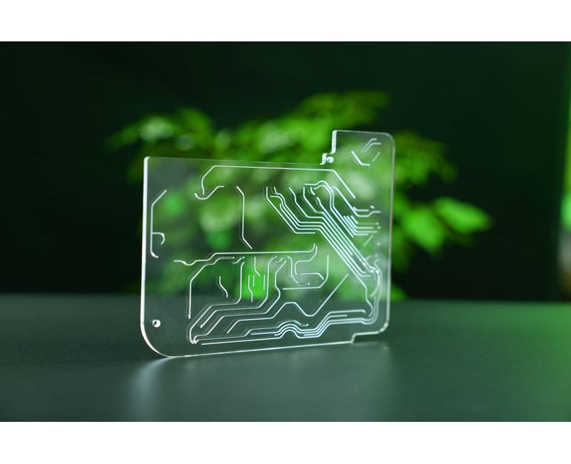 Chips microfluídicos acrílicos personalizados, piezas de PMMA - Micro-01