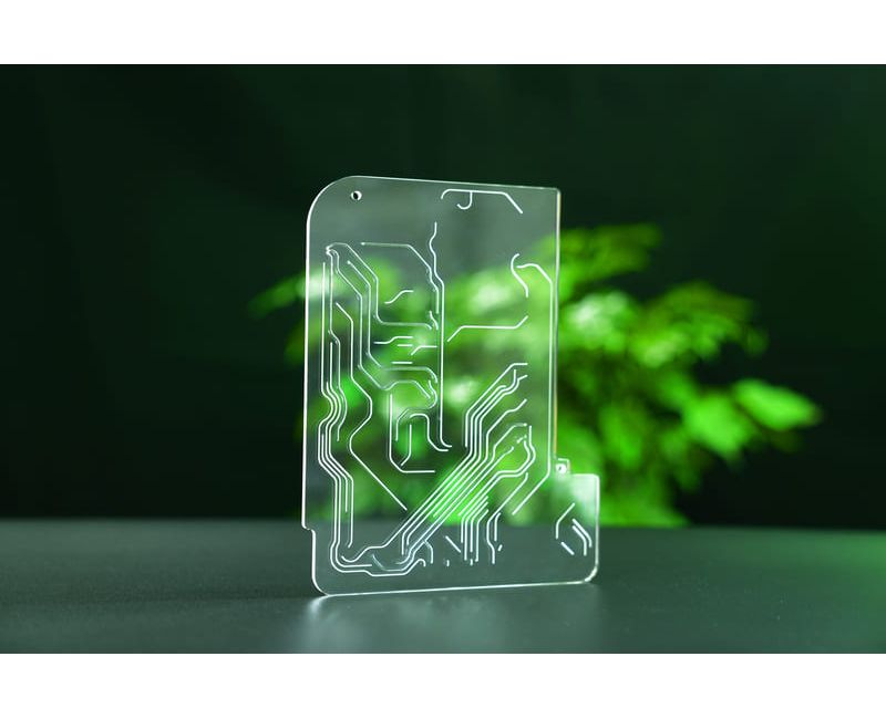 Chips microfluídicos acrílicos personalizados, piezas de PMMA - Micro-01