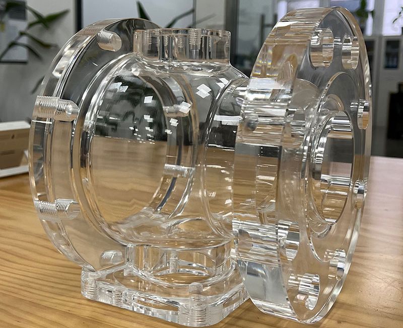 Piezas de precisión de PMMA acrílico transparente personalizadas - DP01