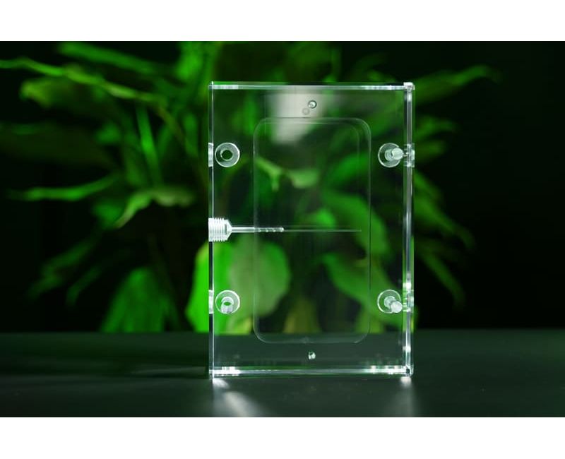 Piezas de tratamiento de agua acrílicas personalizadas Piezas de plástico transparente - WT03