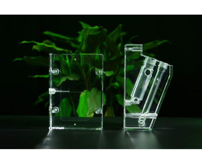Piezas de tratamiento de agua acrílicas personalizadas Piezas de plástico transparente - WT03
